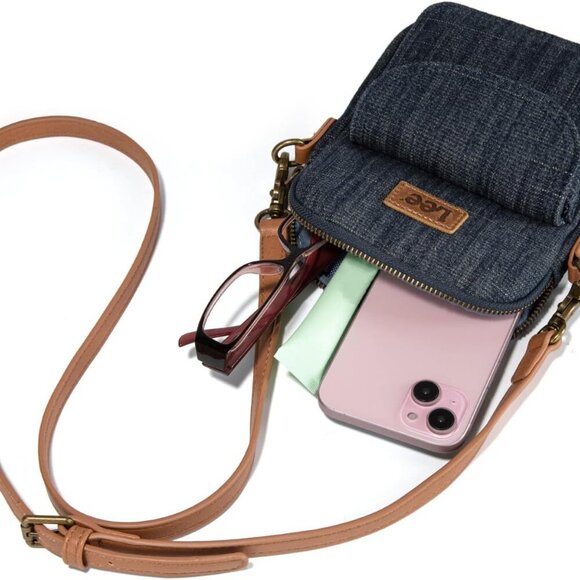 x Lee Crossbody Bags for Women Small Denim Trendy Purses Travel Shoulder Handbag - Picture 3 of 6